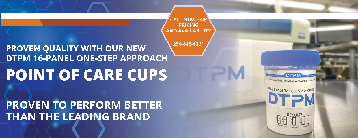 DTPM's Point of Care Cups perform better than the leading brand.